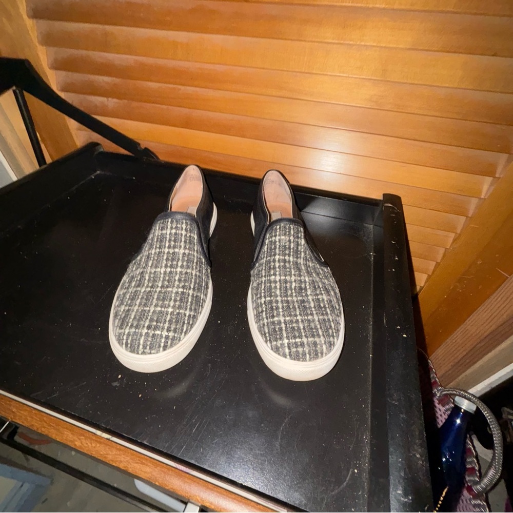 Plaid Slip-On Sneakers